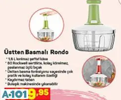 ÜSTTEN BASMALI RONDO ÜSTTEN BASMALI RONDO